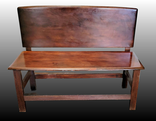 Vintage 3.5 ft. Wood Church Pew Bench