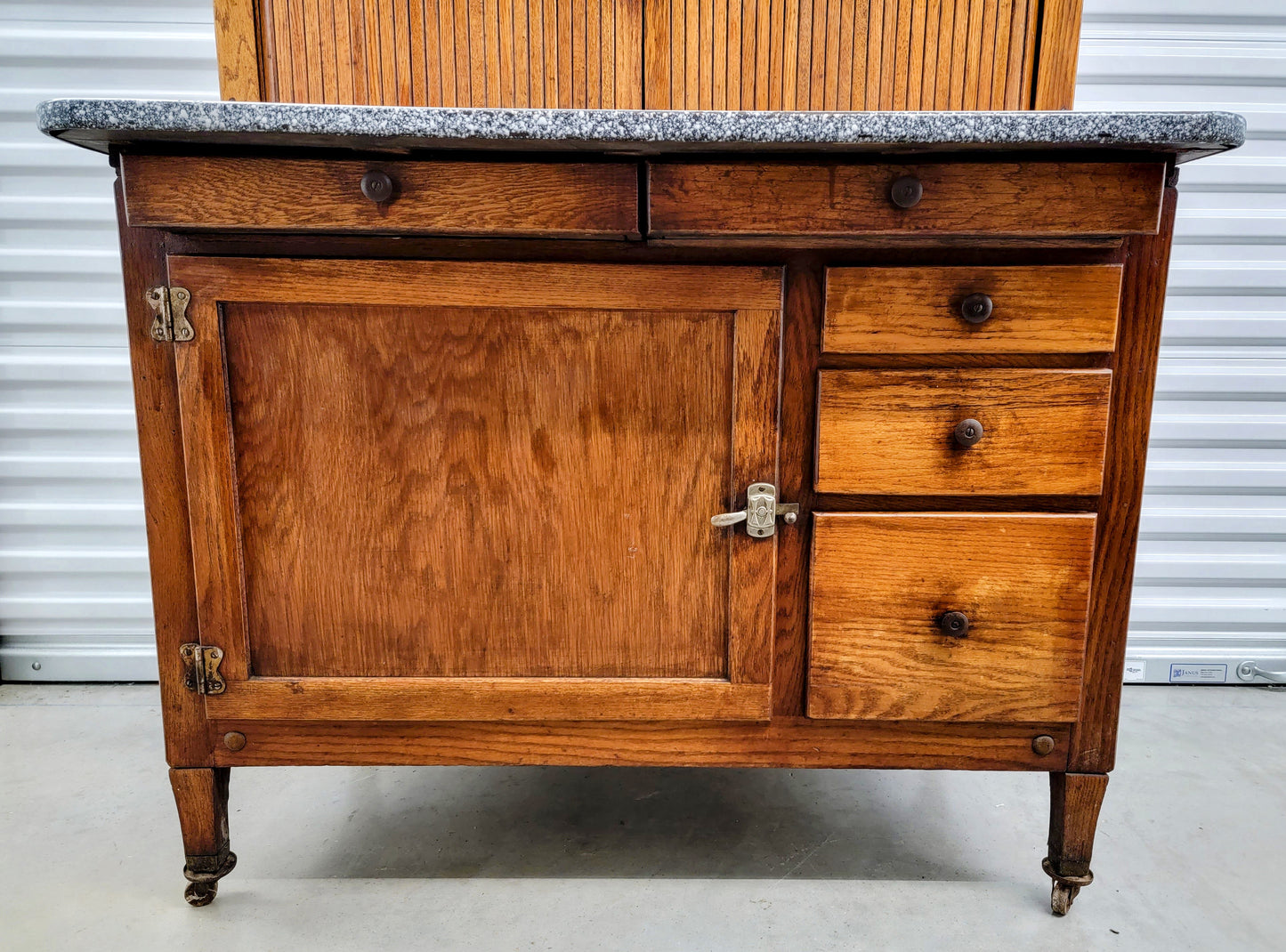 ORIGINAL ANTIQUE c. 1906 Hoosier Cabinet