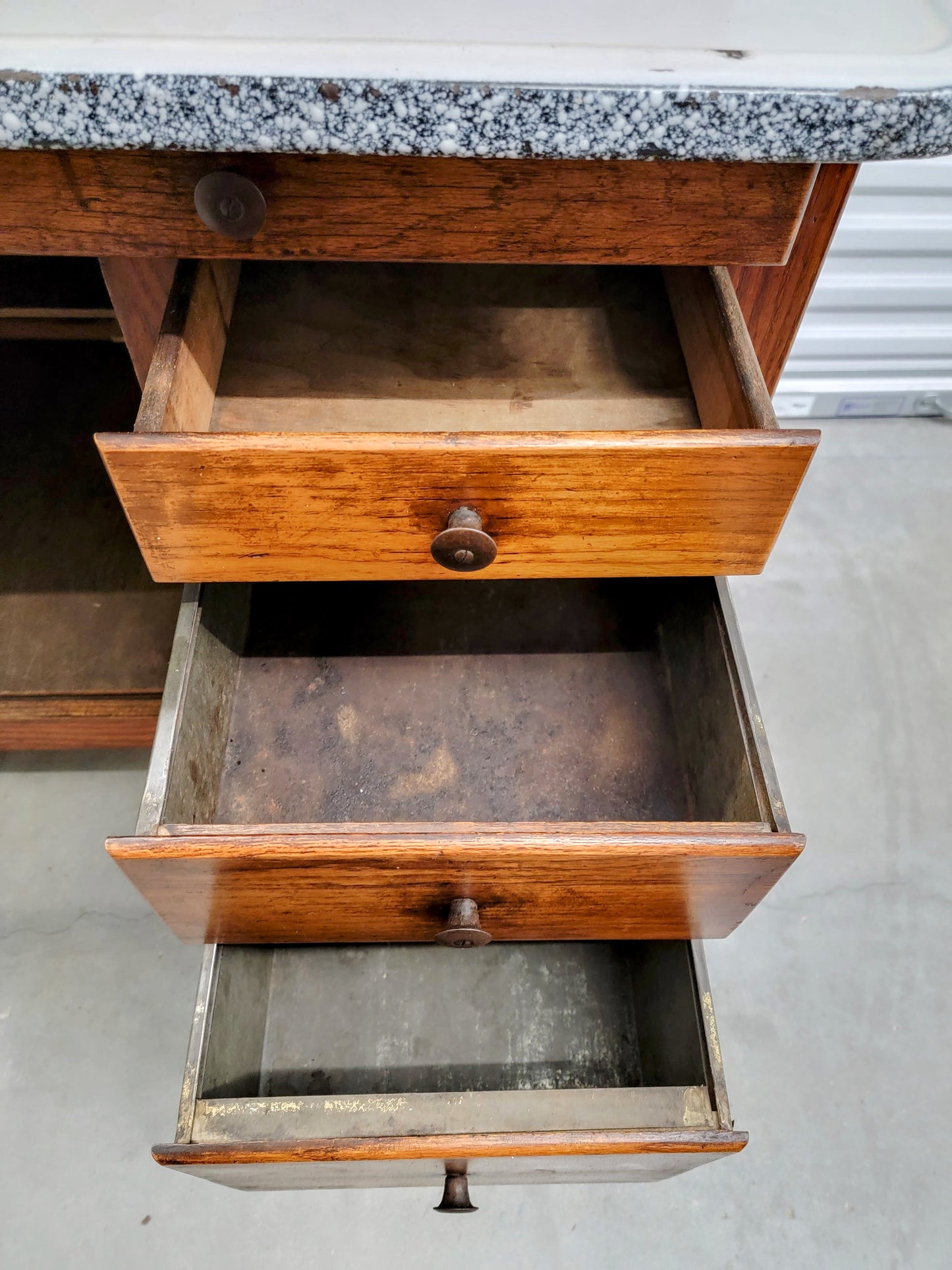 ORIGINAL ANTIQUE c. 1906 Hoosier Cabinet