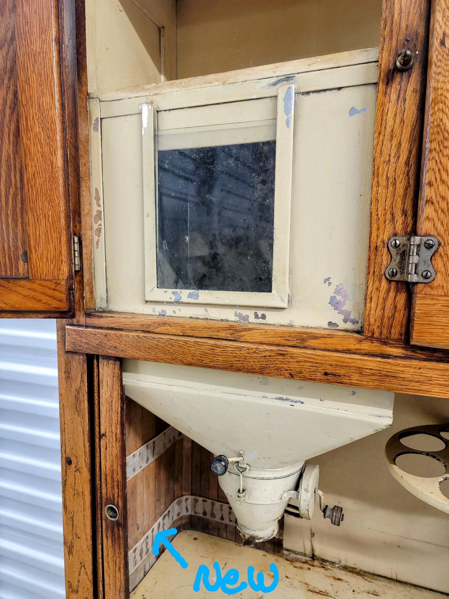 ORIGINAL ANTIQUE c. 1906 Hoosier Cabinet