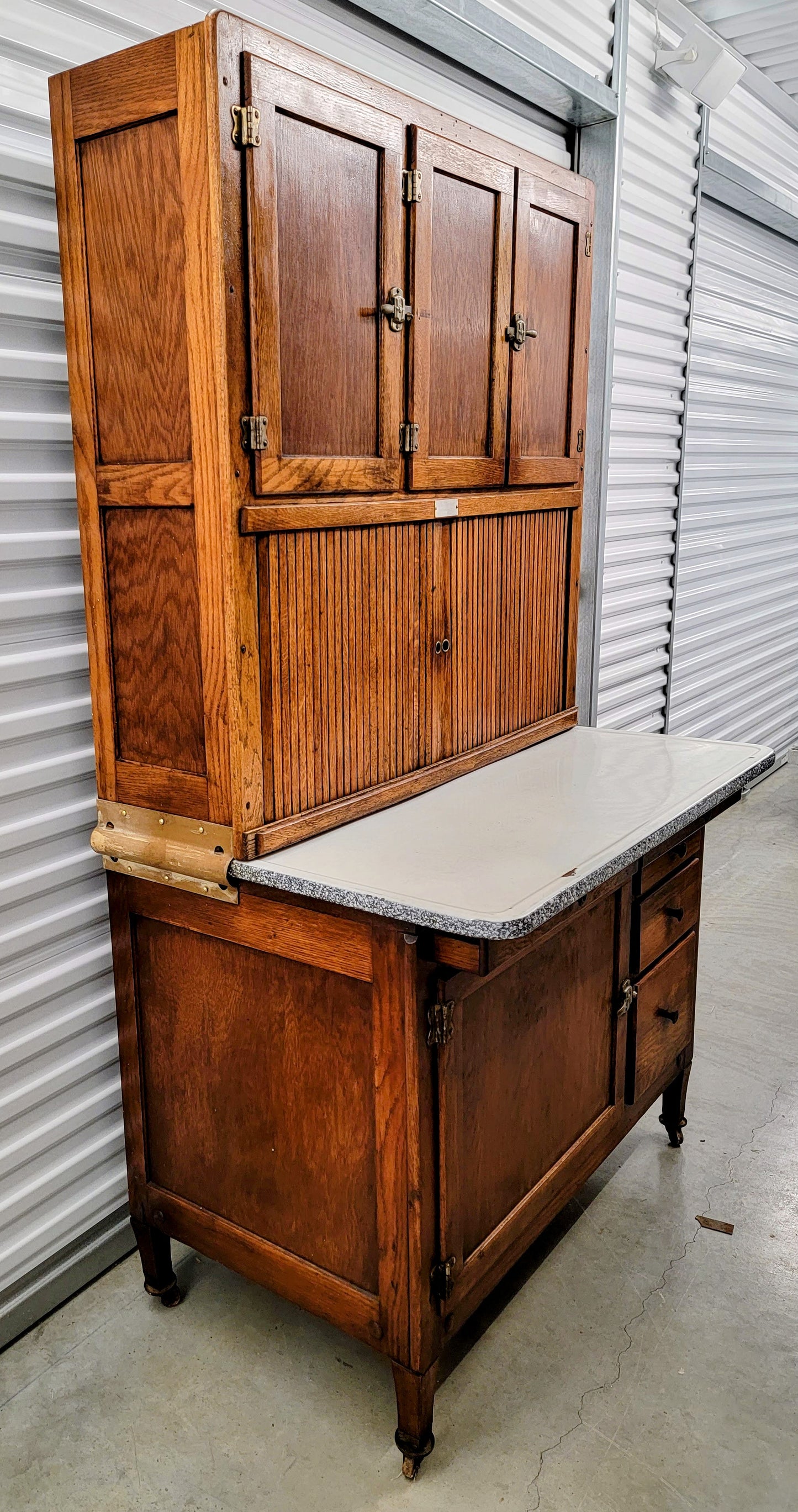 ORIGINAL ANTIQUE c. 1906 Hoosier Cabinet