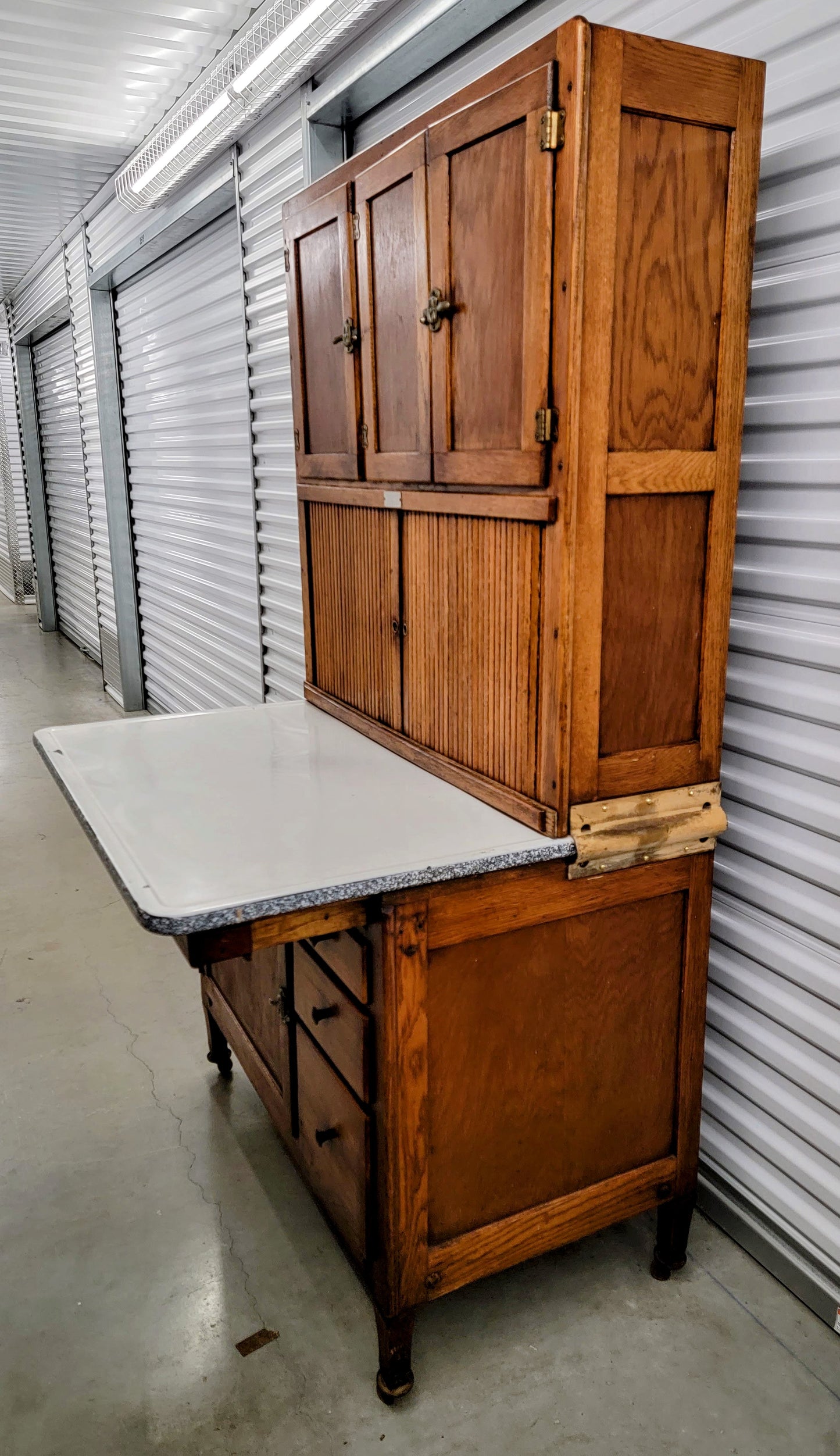 ORIGINAL ANTIQUE c. 1906 Hoosier Cabinet