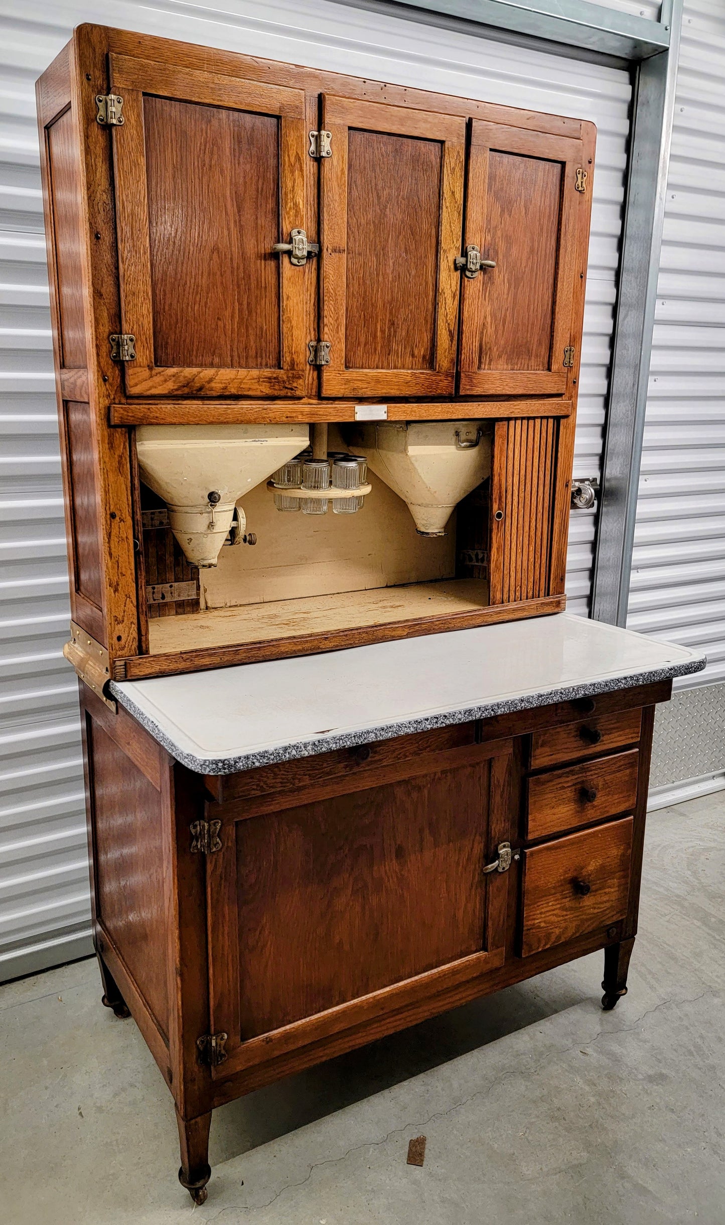 ORIGINAL ANTIQUE c. 1906 Hoosier Cabinet