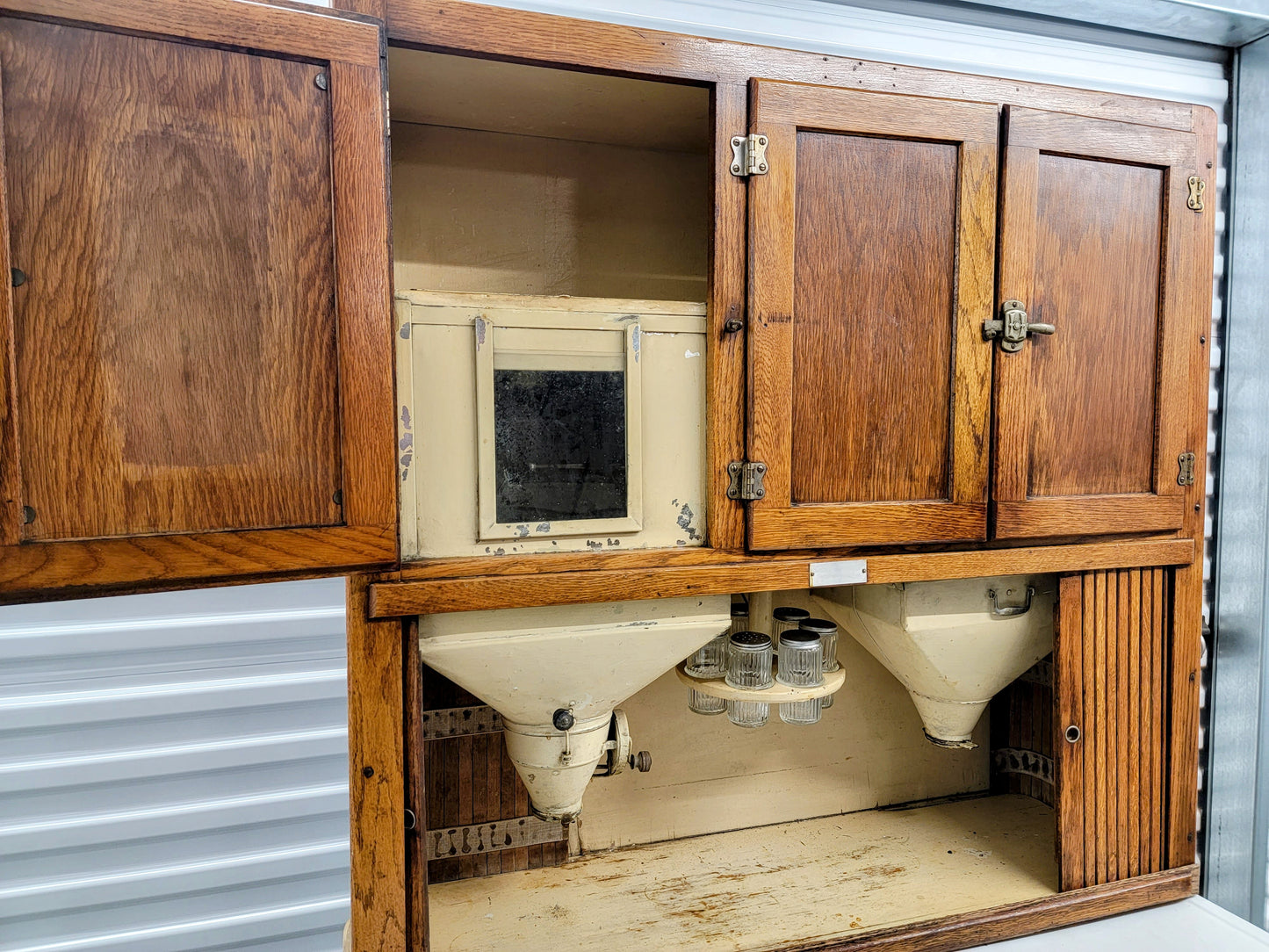 ORIGINAL ANTIQUE c. 1906 Hoosier Cabinet