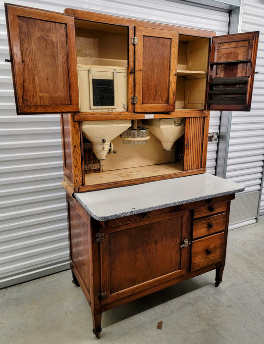 ORIGINAL ANTIQUE c. 1906 Hoosier Cabinet